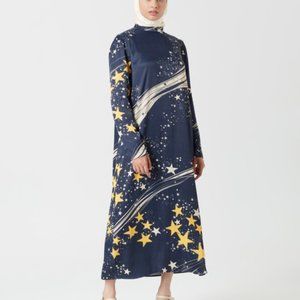 DASKA Nebula Star Print Dress